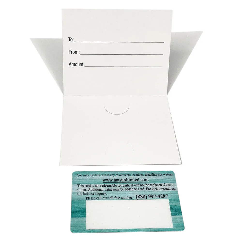 Hats Unlimited Gift Certificate