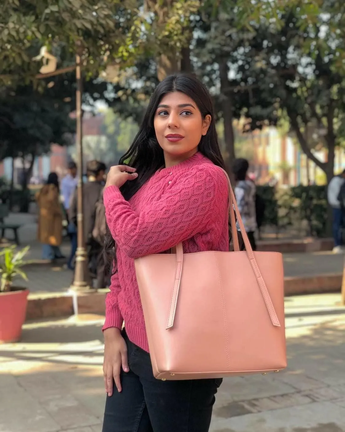 Hobo Tote Pink 3 Piece