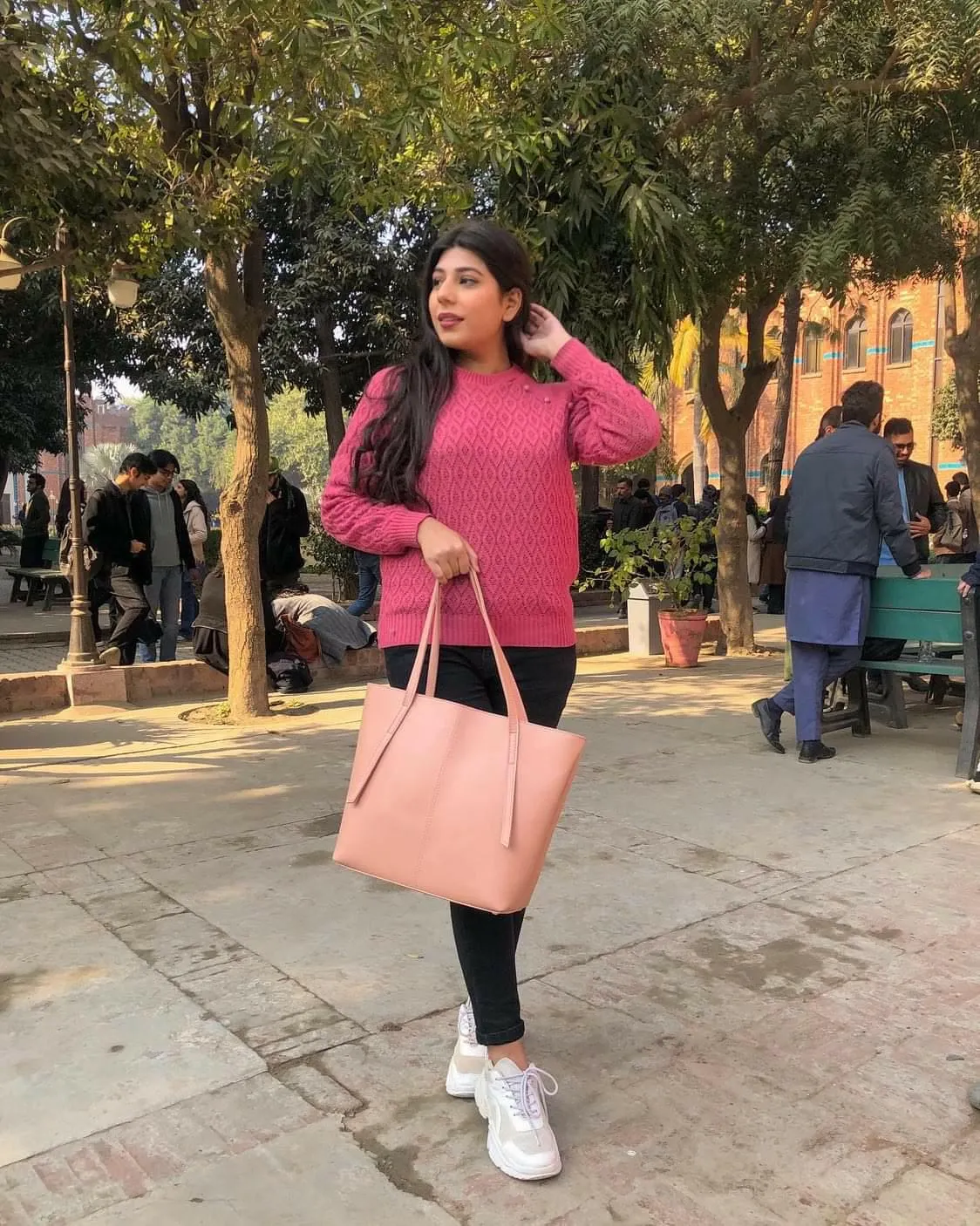 Hobo Tote Pink 3 Piece