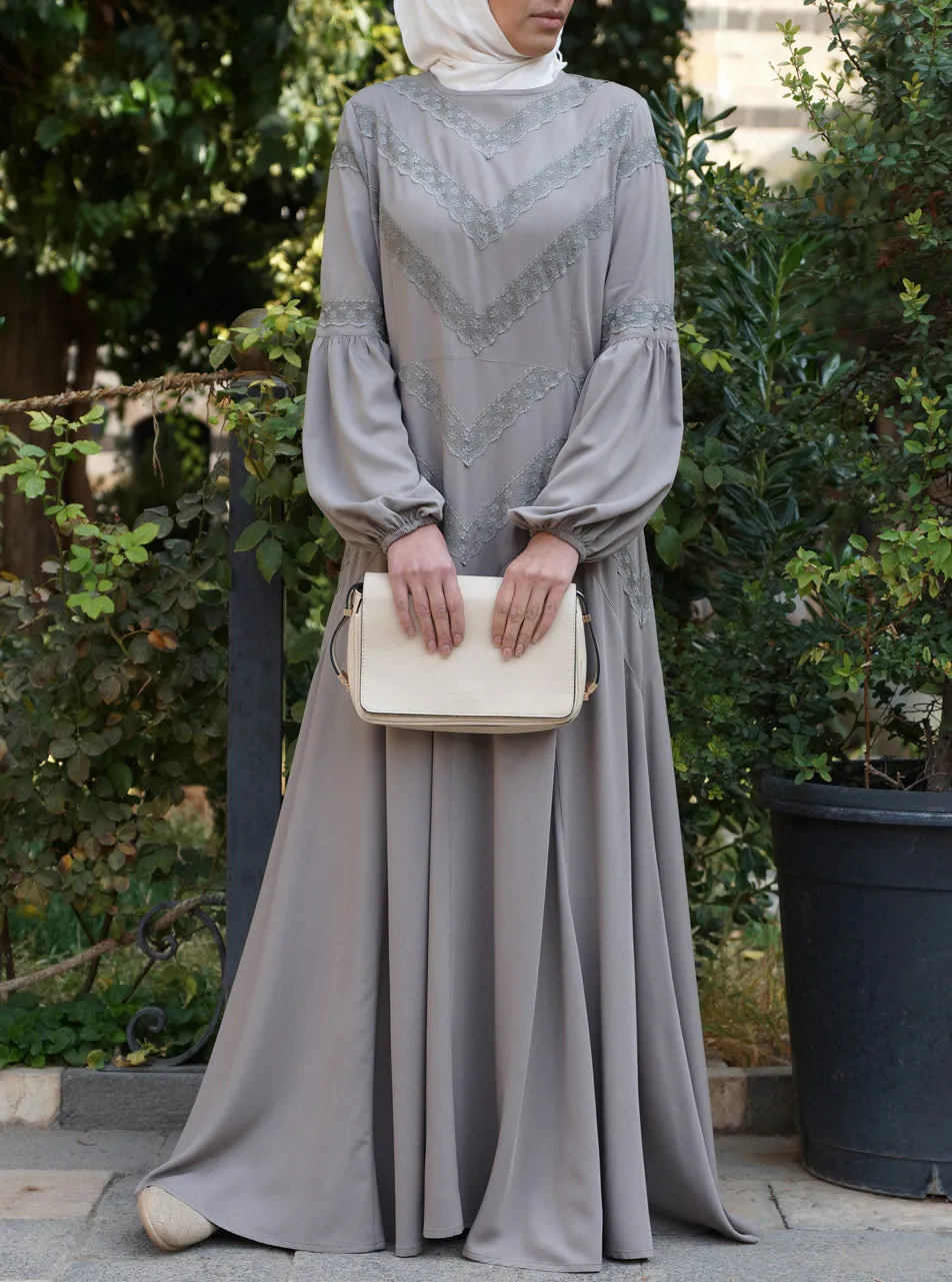 Ishya Lace Abaya Gown