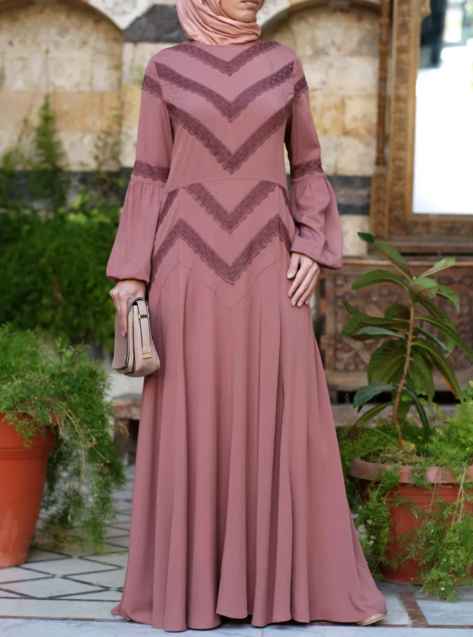 Ishya Lace Abaya Gown