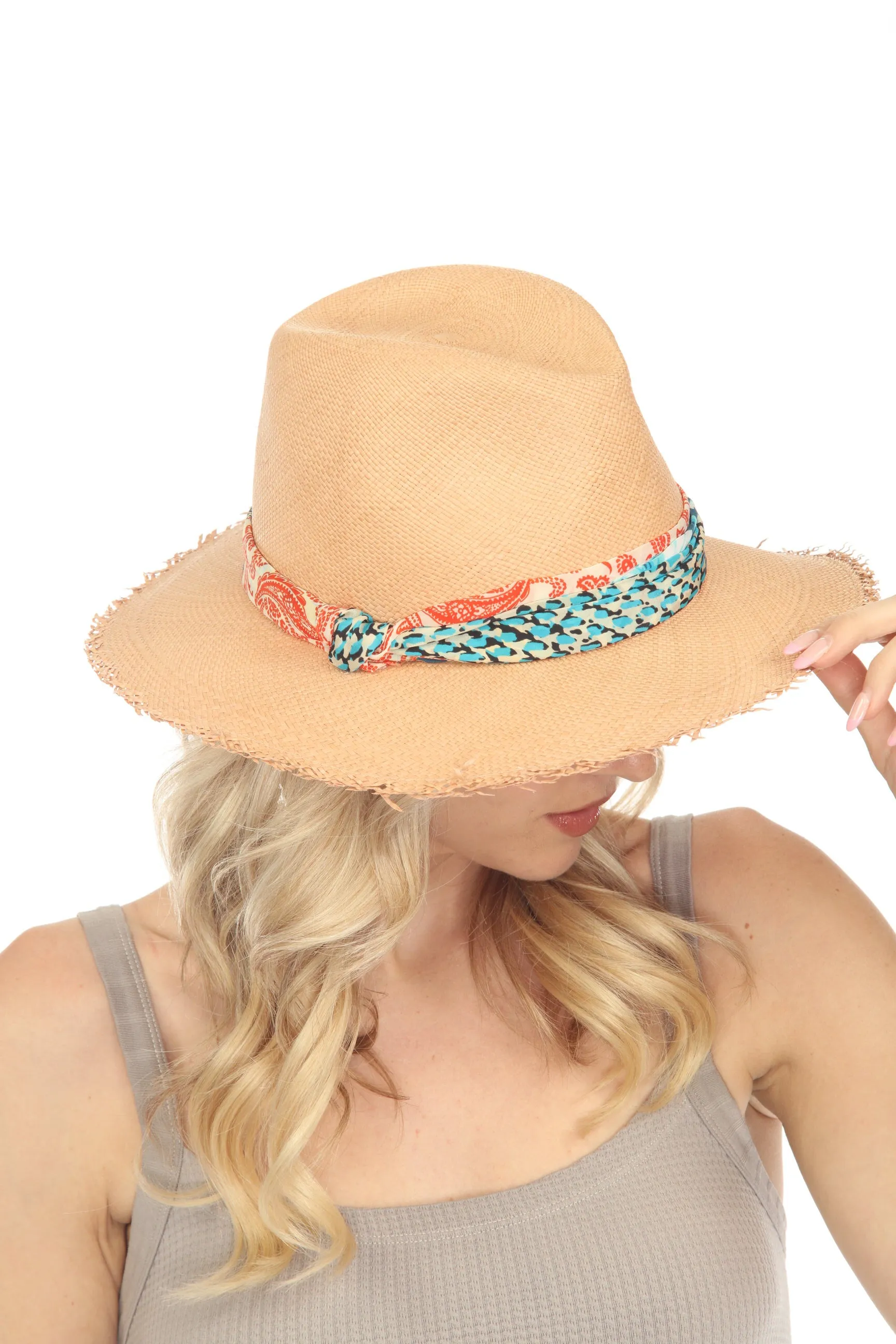 Johnny Was Ravenne Fringe Panama Hat Boho Chic MA5023