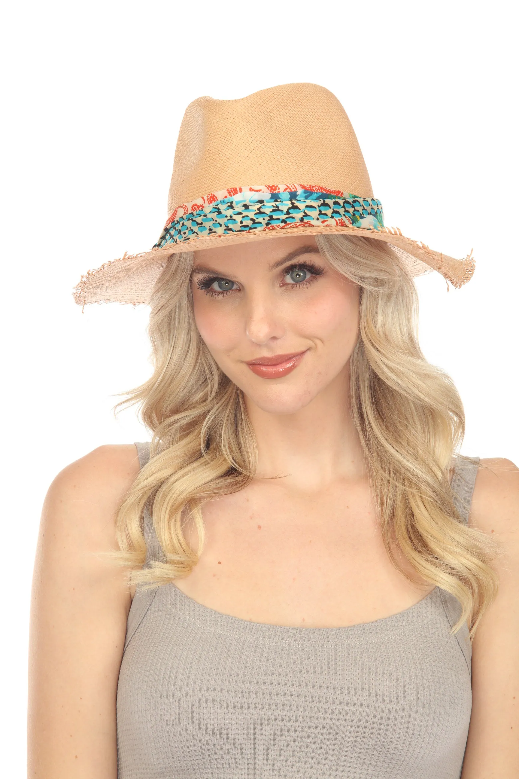 Johnny Was Ravenne Fringe Panama Hat Boho Chic MA5023