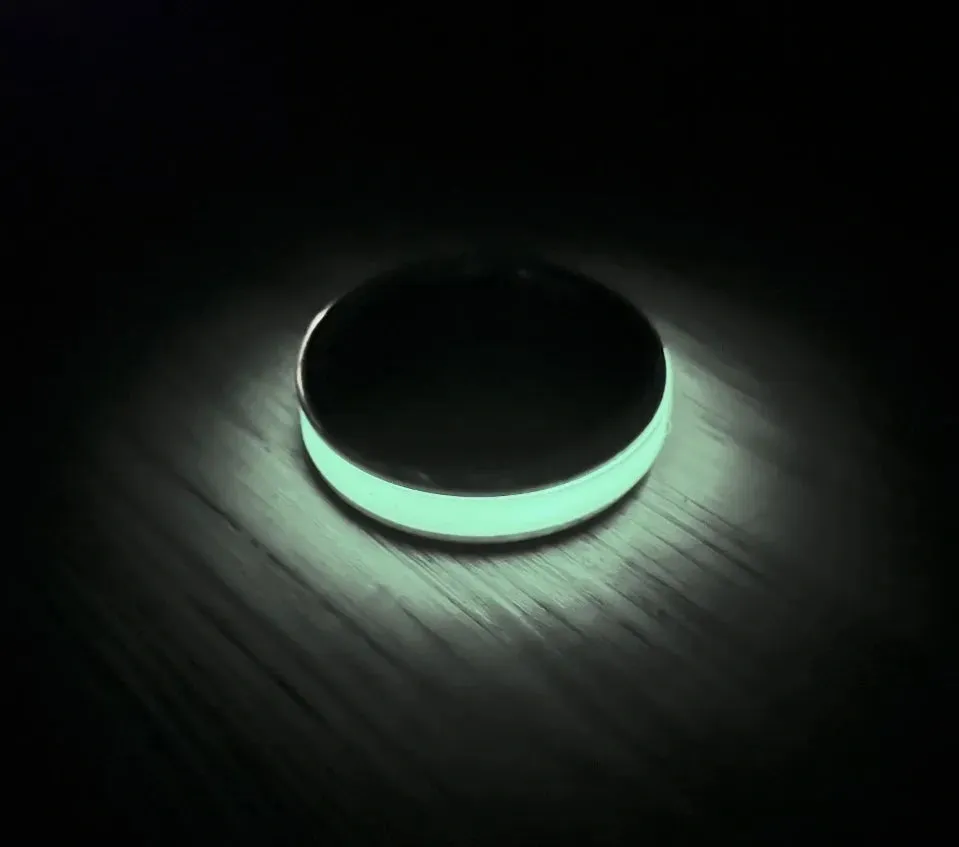 Lumiglo Style Glow in the Dark Cockring in Aluminum