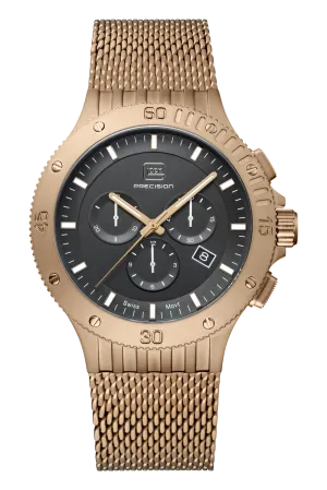 Men's Glock Watch in Coyote with Black Dial & Mesh Band