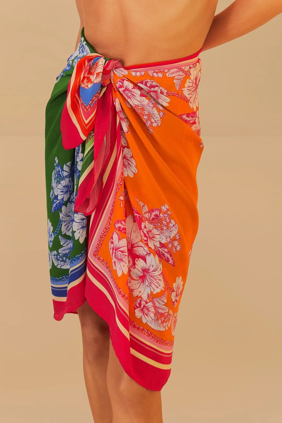 Mixed Scarves Floral Elegance Sarong
