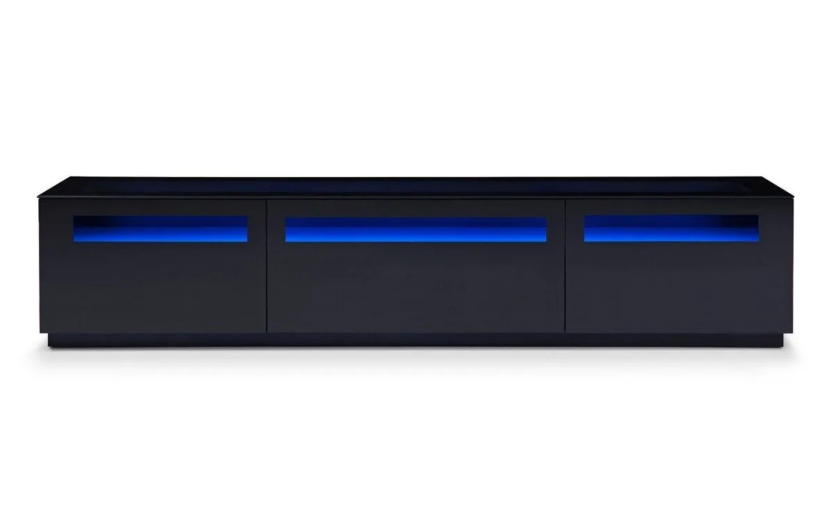 Modrest Lowry Contemporary Black TV Stand