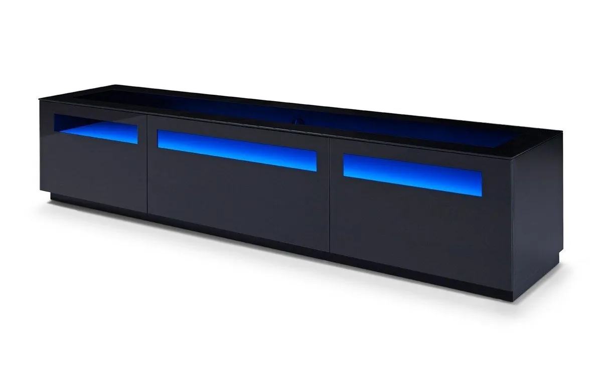 Modrest Lowry Contemporary Black TV Stand