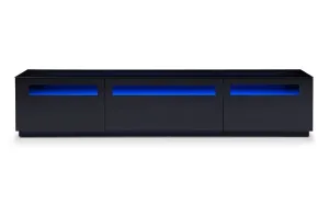Modrest Lowry Contemporary Black TV Stand