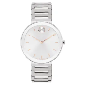 Movado Stainless Steel Silver Dial Women's Swiss Made Watch - 3601090