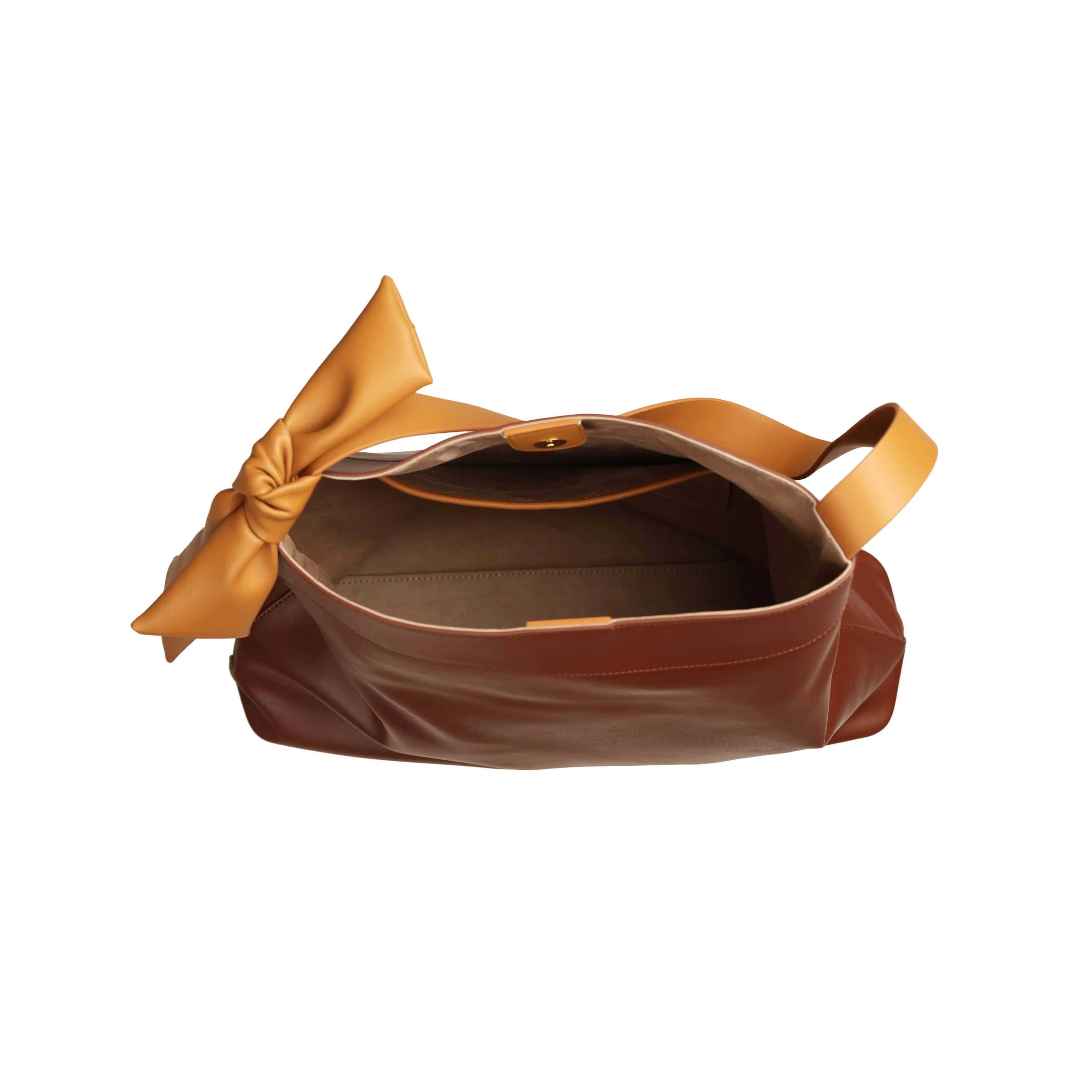 Muse Cactus Leather Vegan Tote Bag | Chestnut