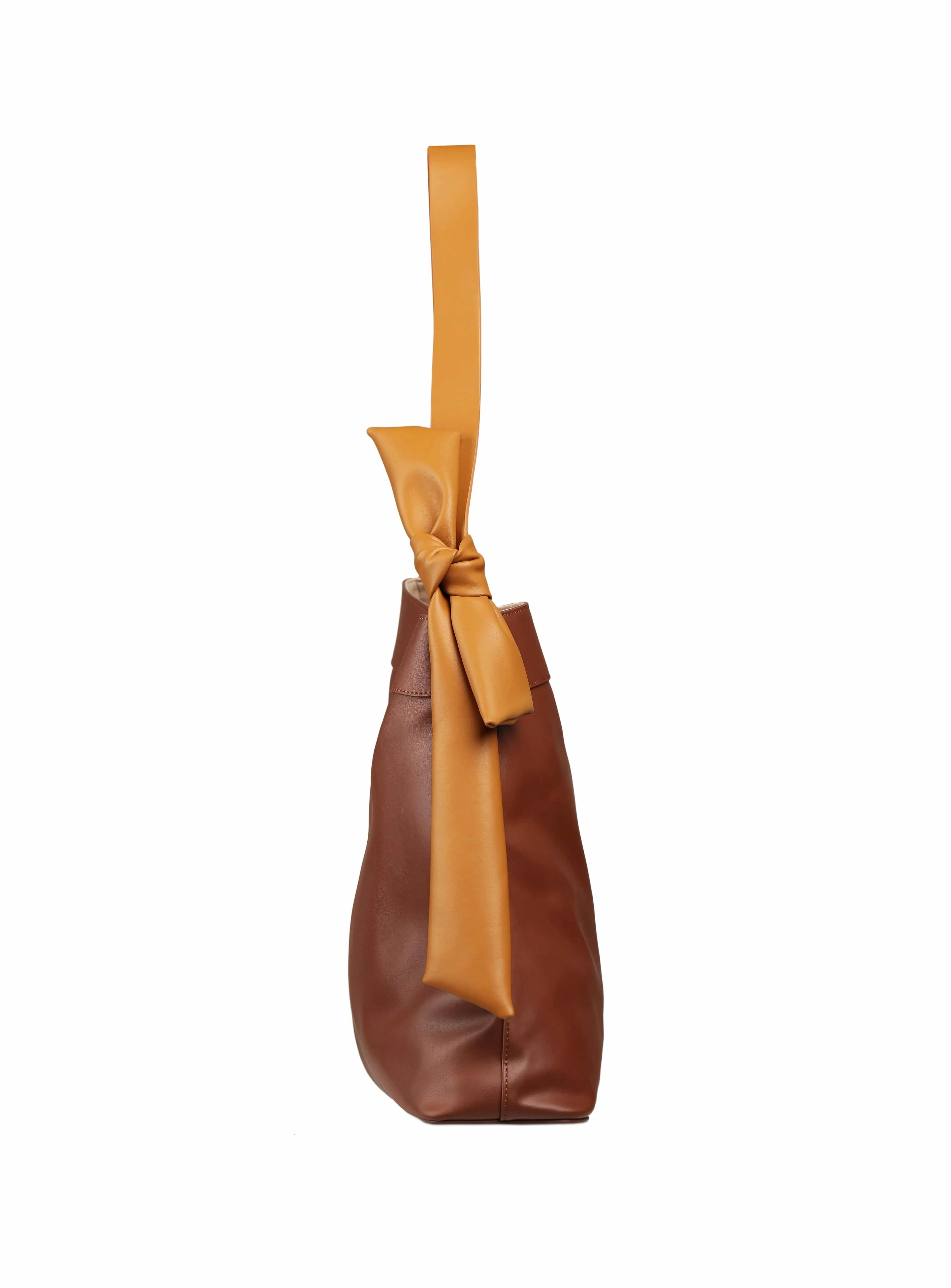 Muse Cactus Leather Vegan Tote Bag | Chestnut