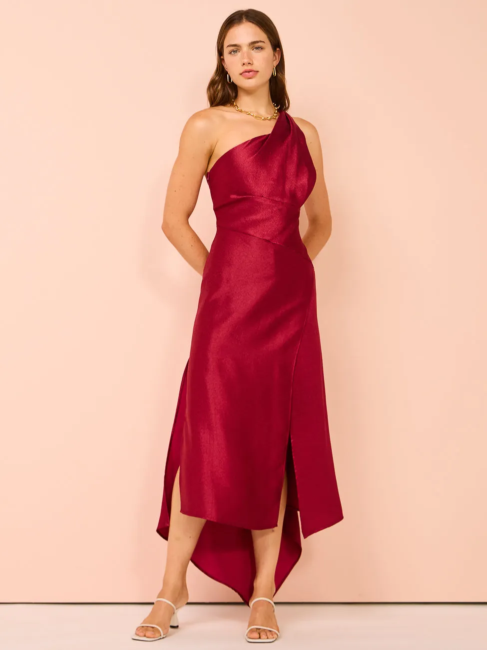 One Fell Swoop Matilda Dress in Garnet