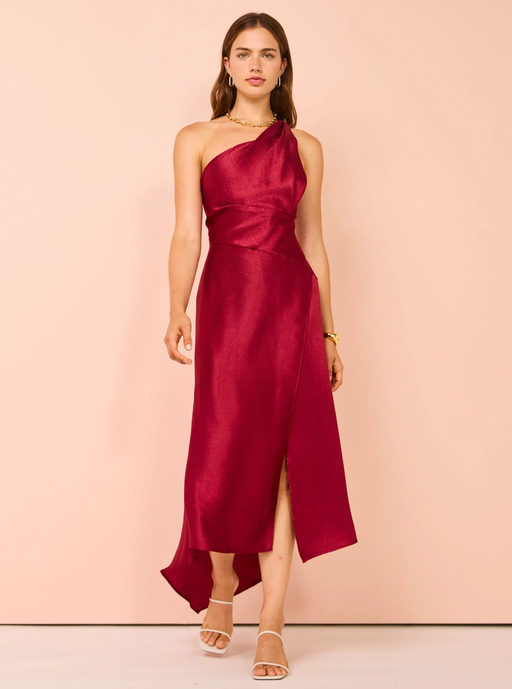One Fell Swoop Matilda Dress in Garnet