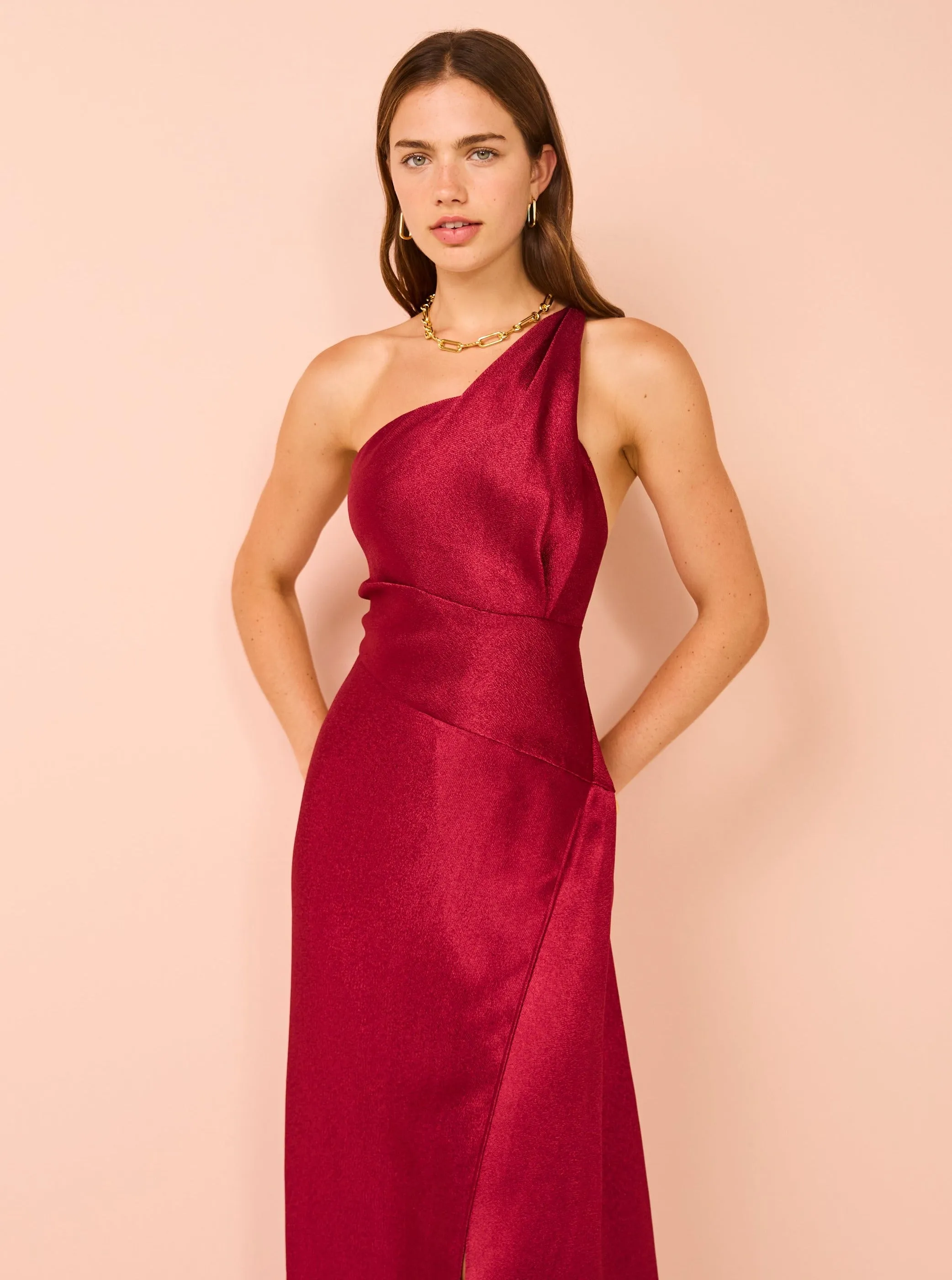 One Fell Swoop Matilda Dress in Garnet