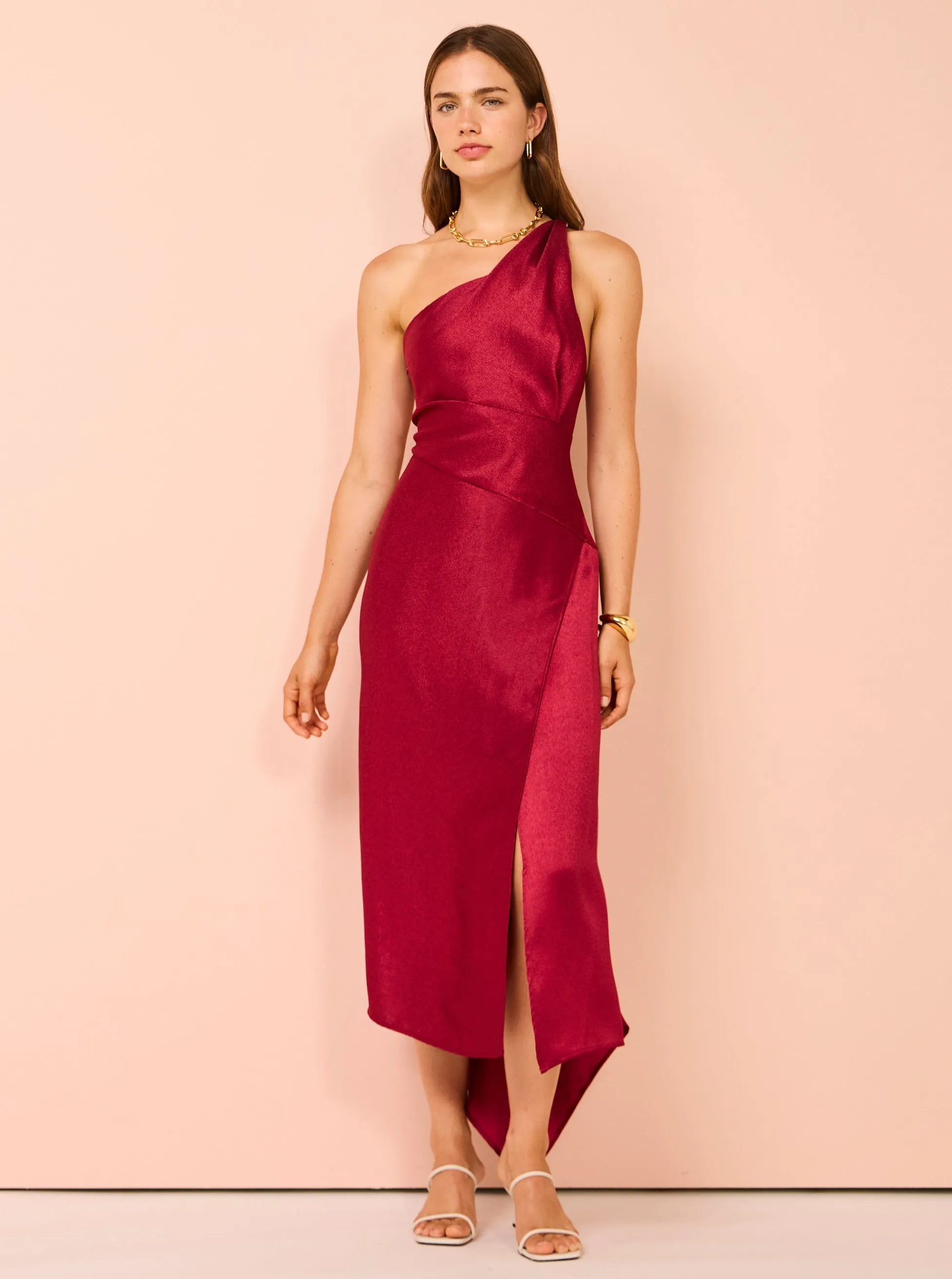 One Fell Swoop Matilda Dress in Garnet