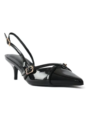 PATENT KITTEN HEELS-BLACK