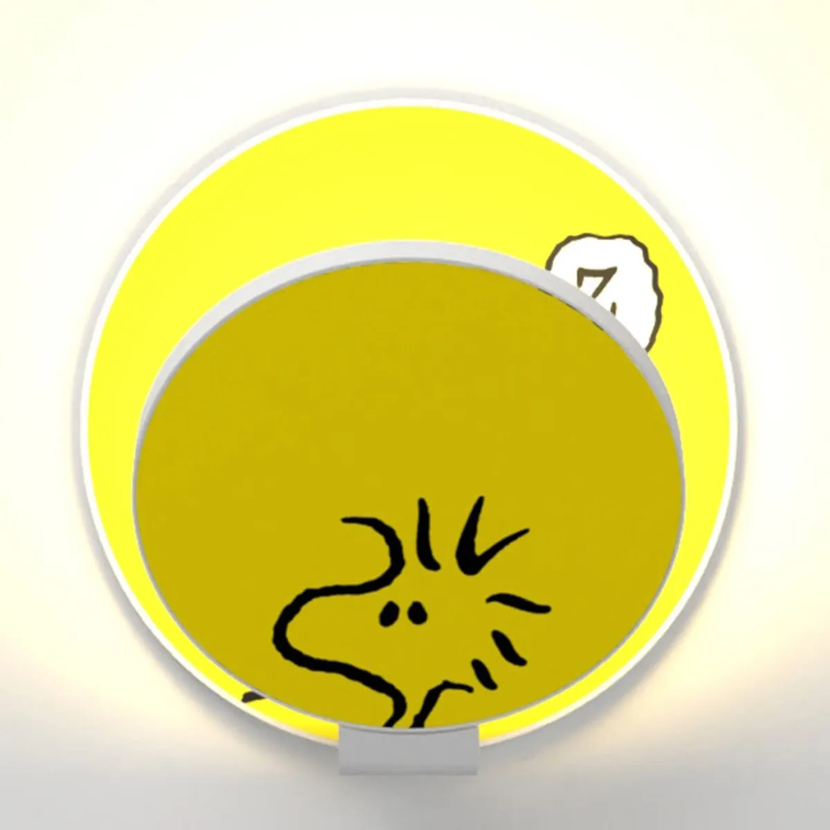 Peanuts Gravy 5 in. LED Warm White Wall Light Matte White Hardwired Woodstock Gravy