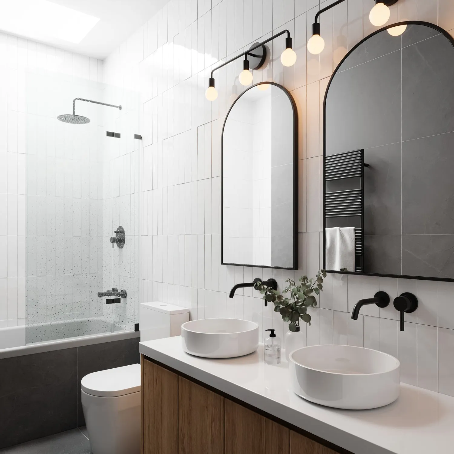 Prospect 3 Light Vanity, Matte Black
