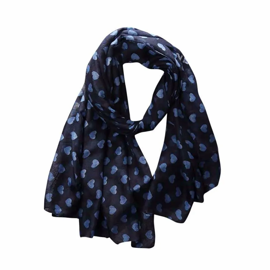 "Big Hearts" Women's Long Scarf