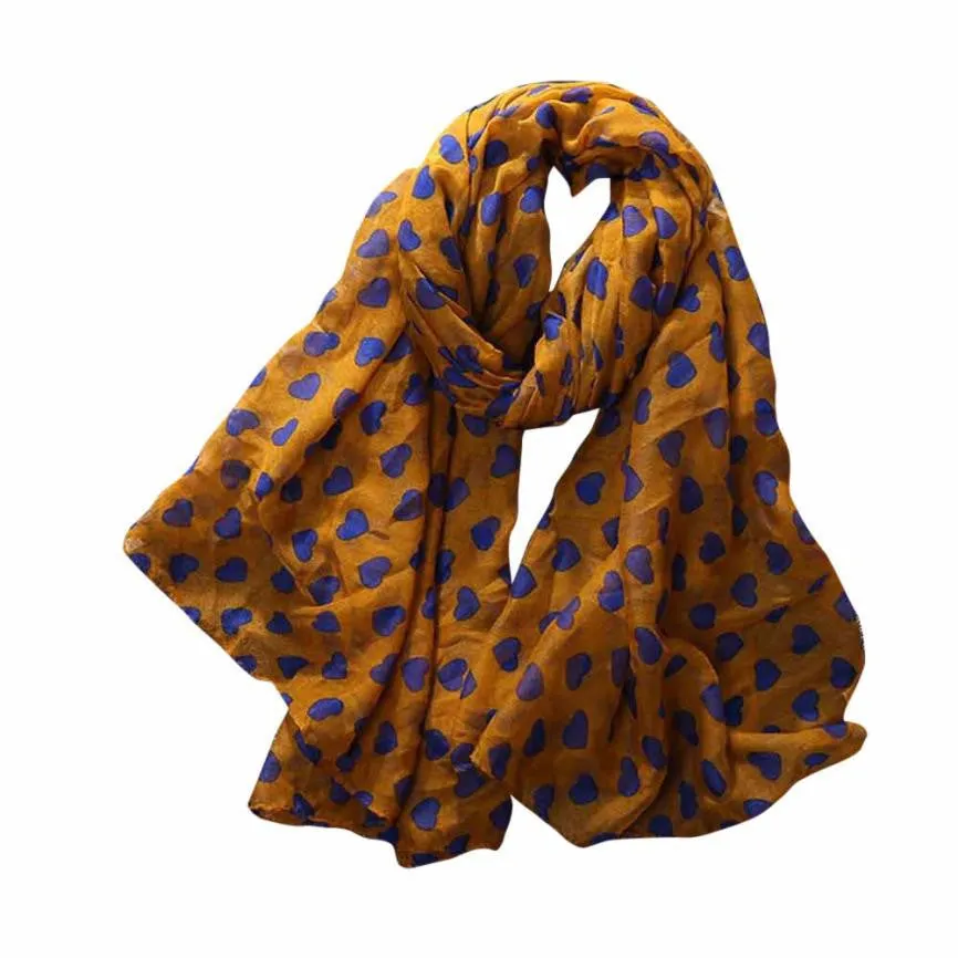 "Big Hearts" Women's Long Scarf