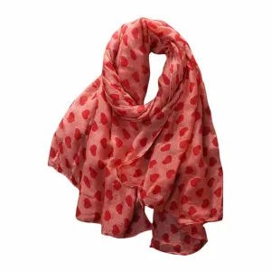 "Big Hearts" Women's Long Scarf