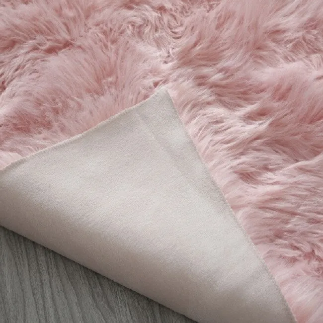 "Cozy Collection" Ultra Soft Fluffy Faux Fur Sheepskin Area Rug - 2'3" x 12' Runner