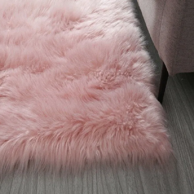"Cozy Collection" Ultra Soft Fluffy Faux Fur Sheepskin Area Rug - 2'3" x 12' Runner