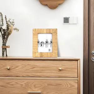 Rattan Photo Frame | Cane Photo Frame | Bamboo Photo Frame - Adah