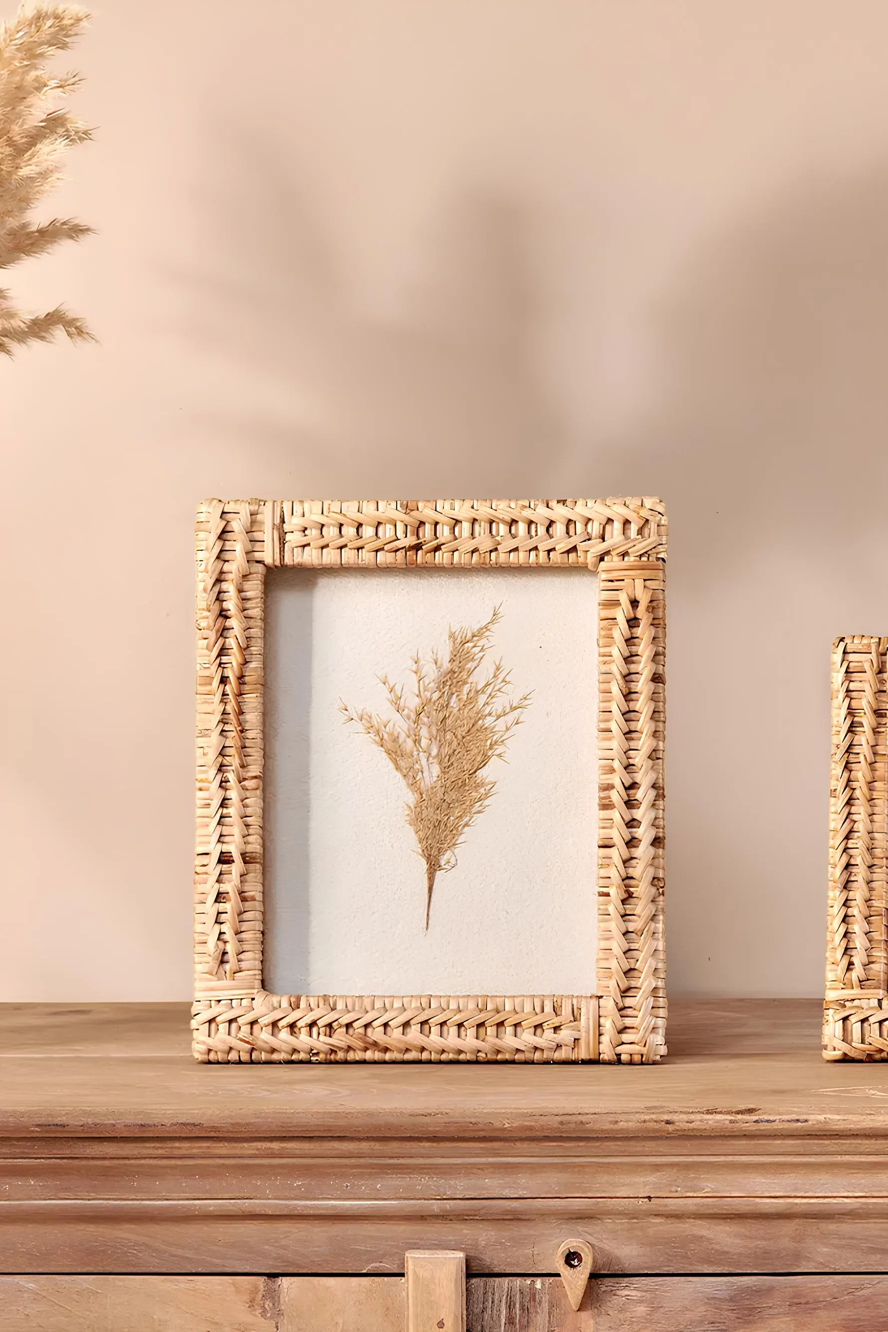 Rattan Photo Frame | Cane Photo Frame | Bamboo Photo Frame - Anala