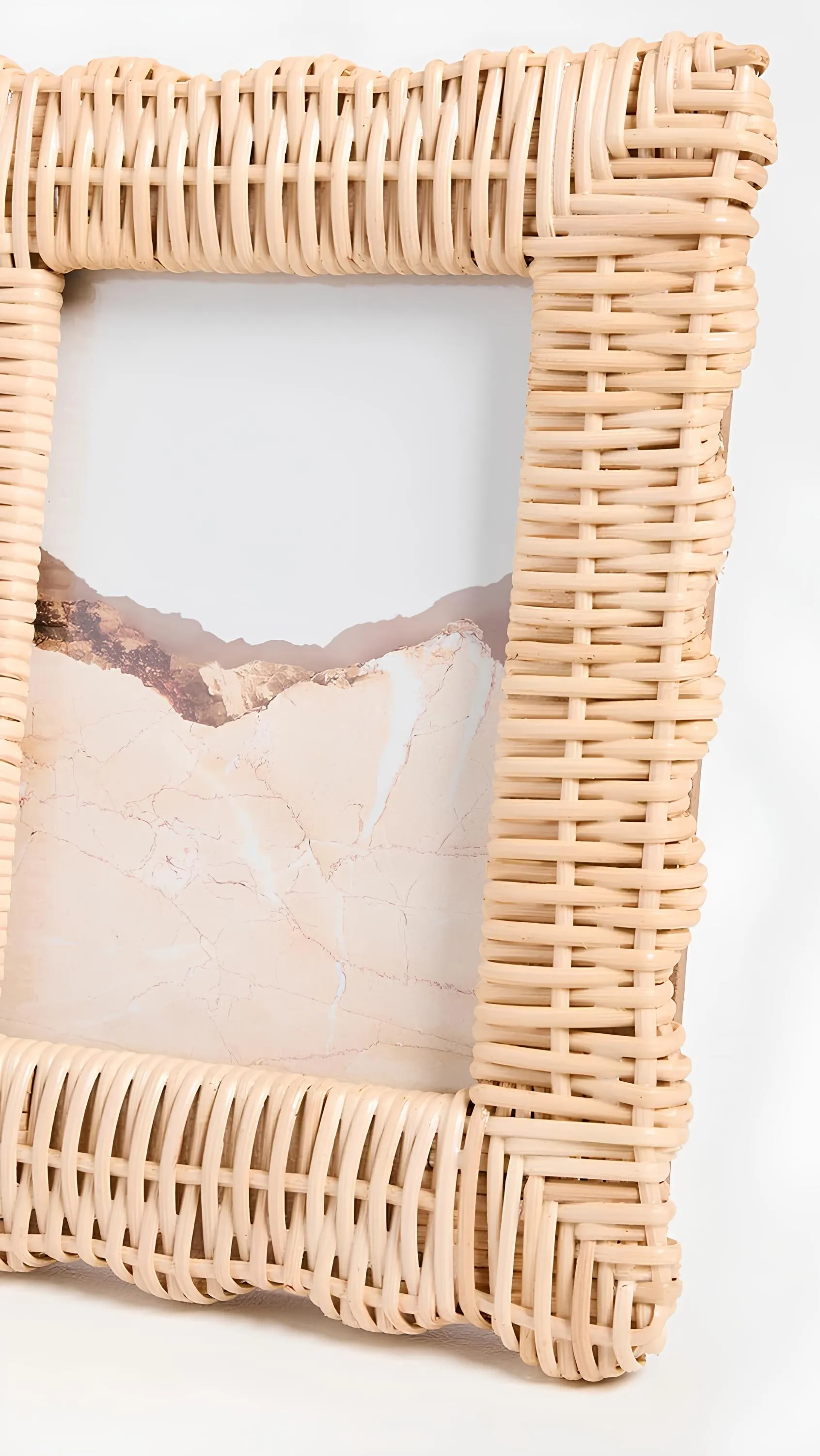 Rattan Photo Frame | Cane Photo Frame | Bamboo Photo Frame - Kashvi
