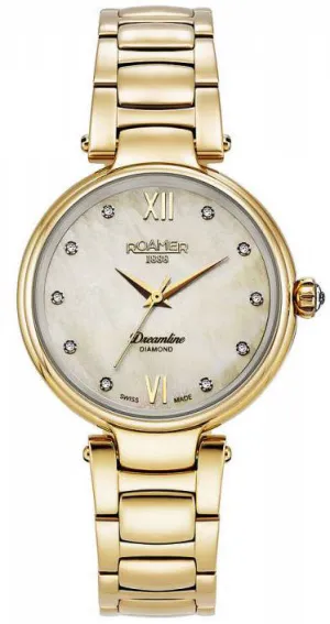 RMR Watch Dreamline Diamonds Champagne MOP Dial Yellow Gold