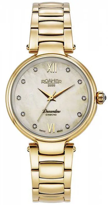 RMR Watch Dreamline Diamonds Champagne MOP Dial Yellow Gold