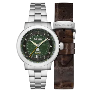 Schild Heinrich Swiss Automatic Lake Green Men's Limited Edition Watch SC-1014-33