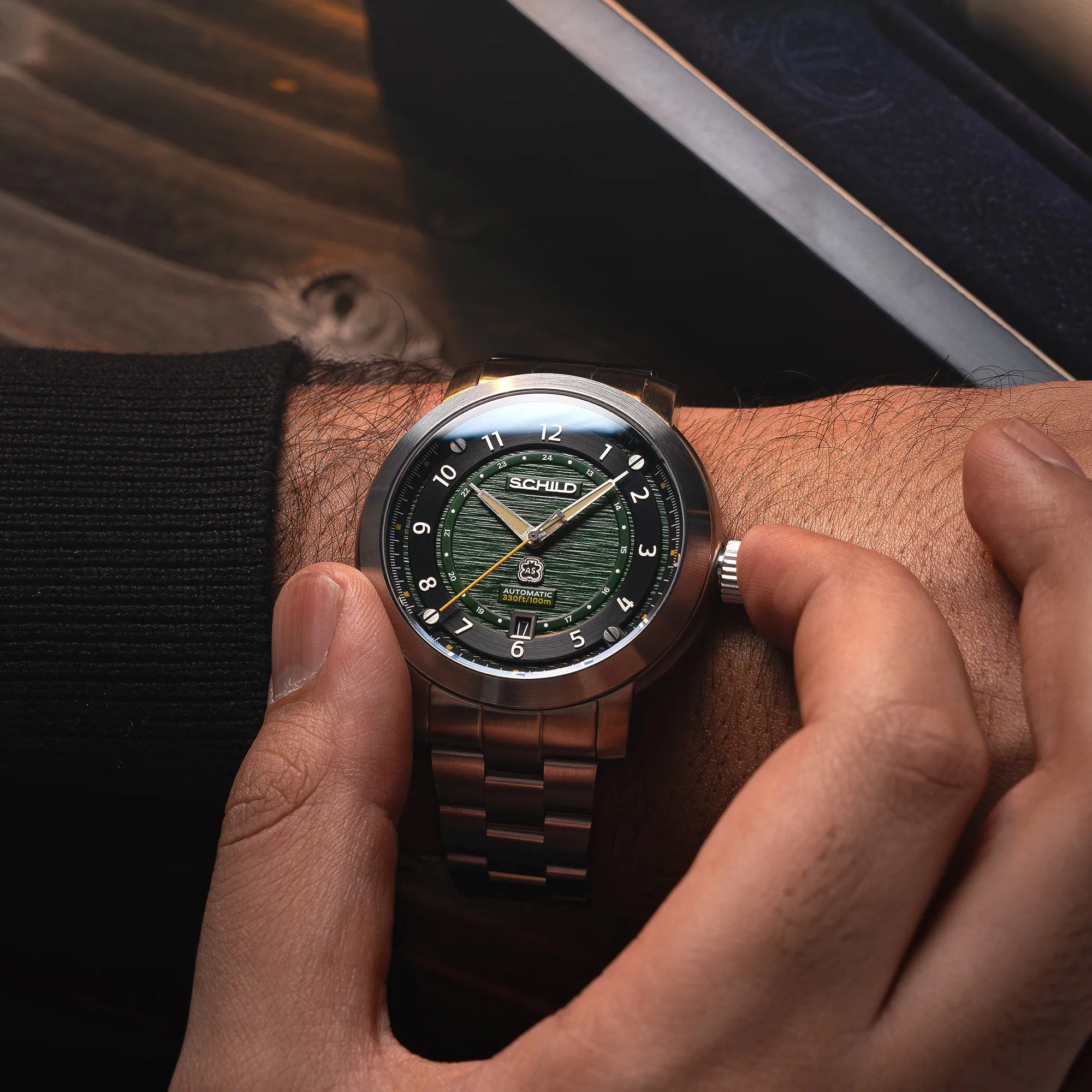 Schild Heinrich Swiss Automatic Lake Green Men's Limited Edition Watch SC-1014-33
