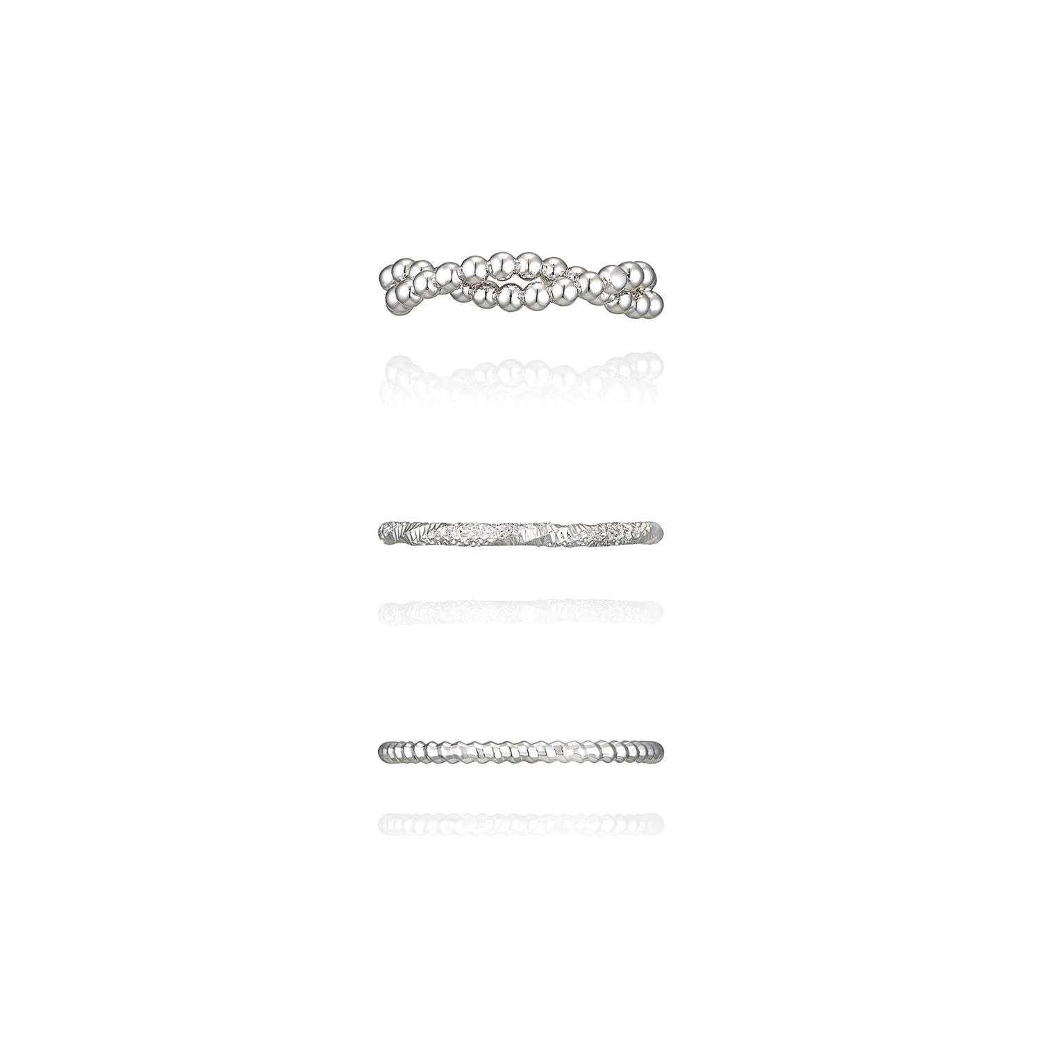 Shine Twist Rings SET
