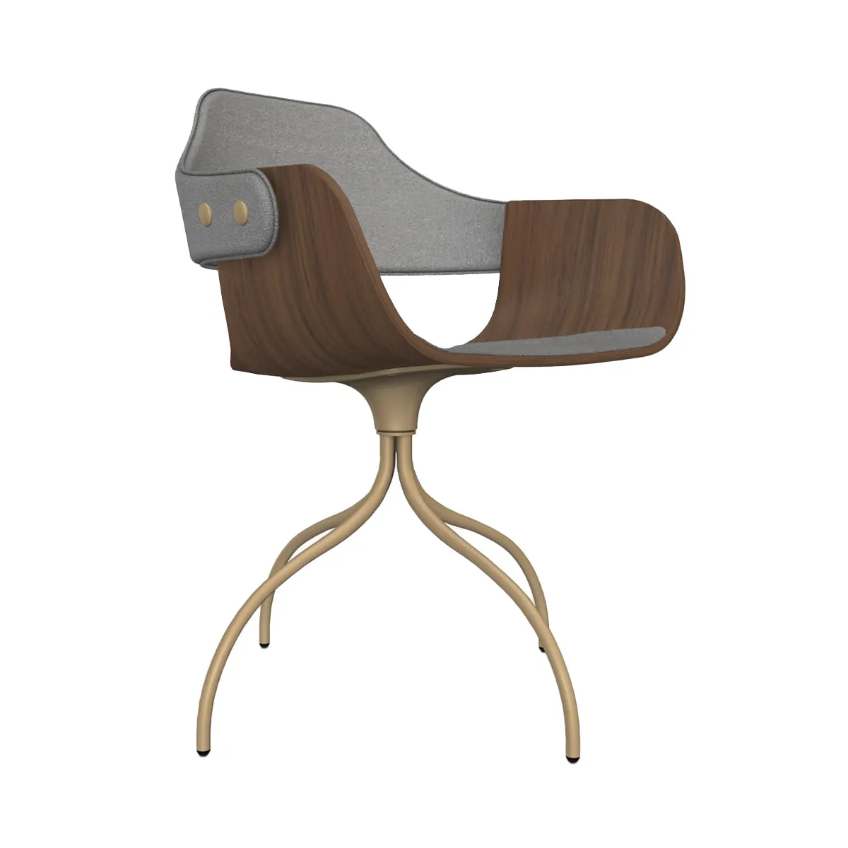 Showtime Chair with Swivel Base: Seat   Backrest Upholstered