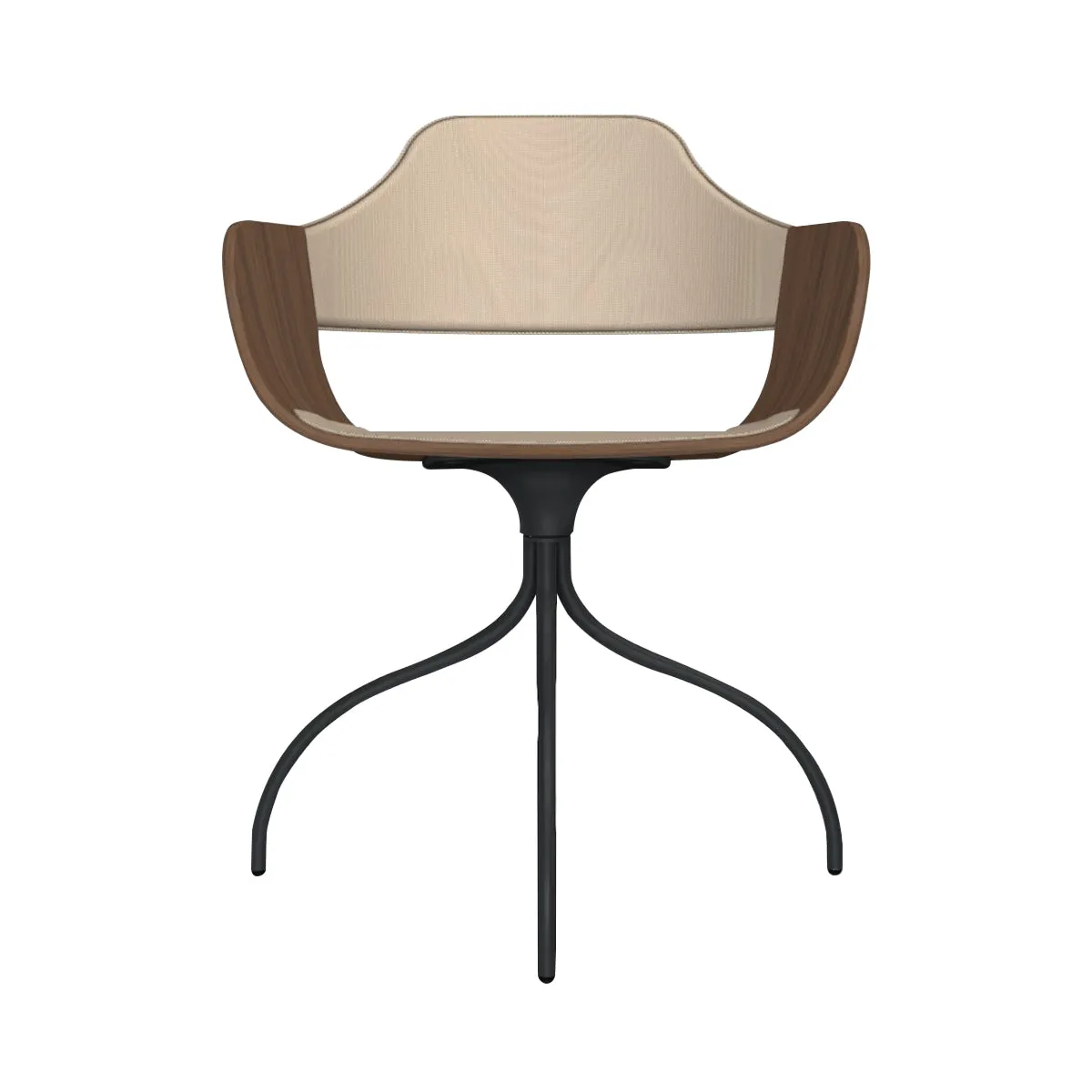 Showtime Chair with Swivel Base: Seat   Backrest Upholstered