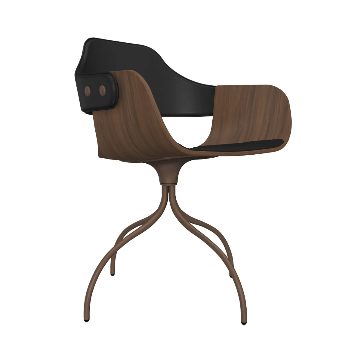 Showtime Chair with Swivel Base: Seat   Backrest Upholstered