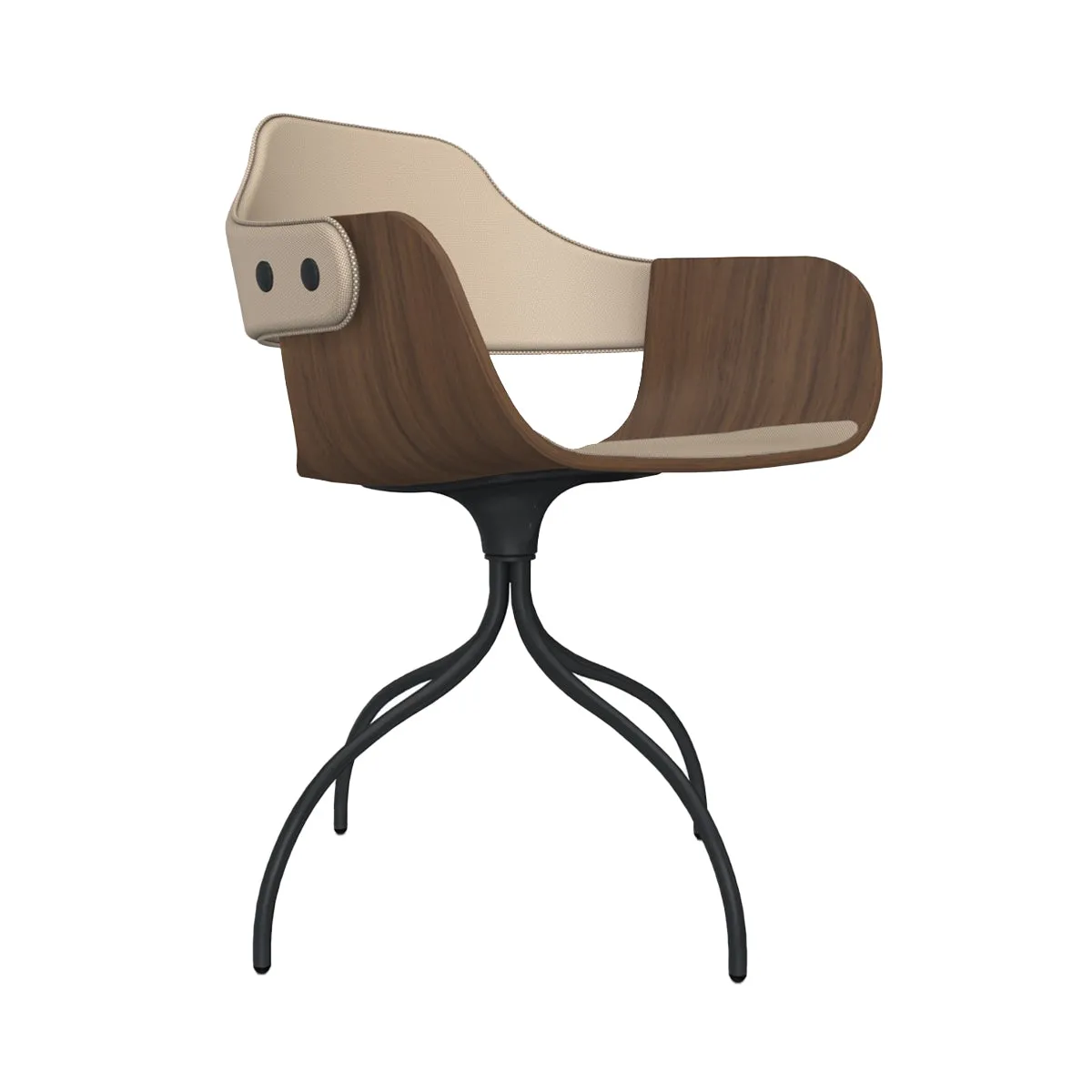 Showtime Chair with Swivel Base: Seat   Backrest Upholstered