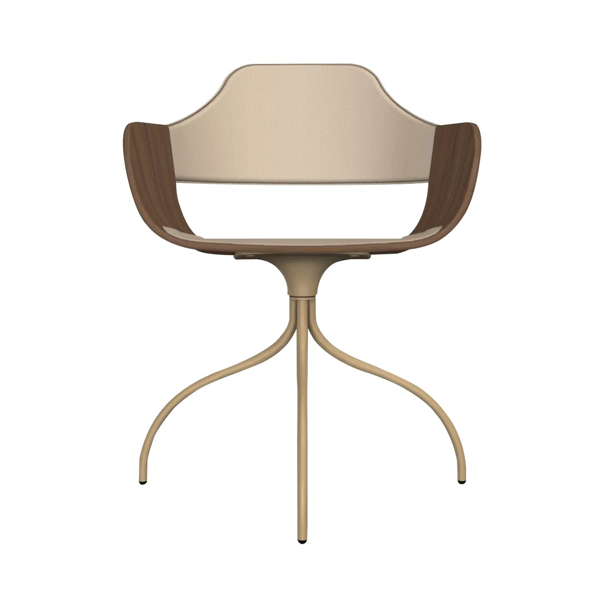 Showtime Chair with Swivel Base: Seat   Backrest Upholstered