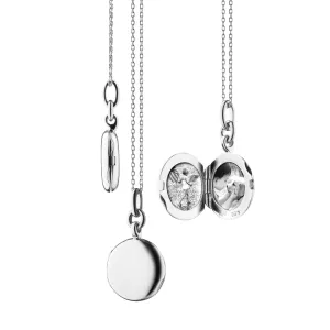 Slim Round "Nan" Locket Necklace