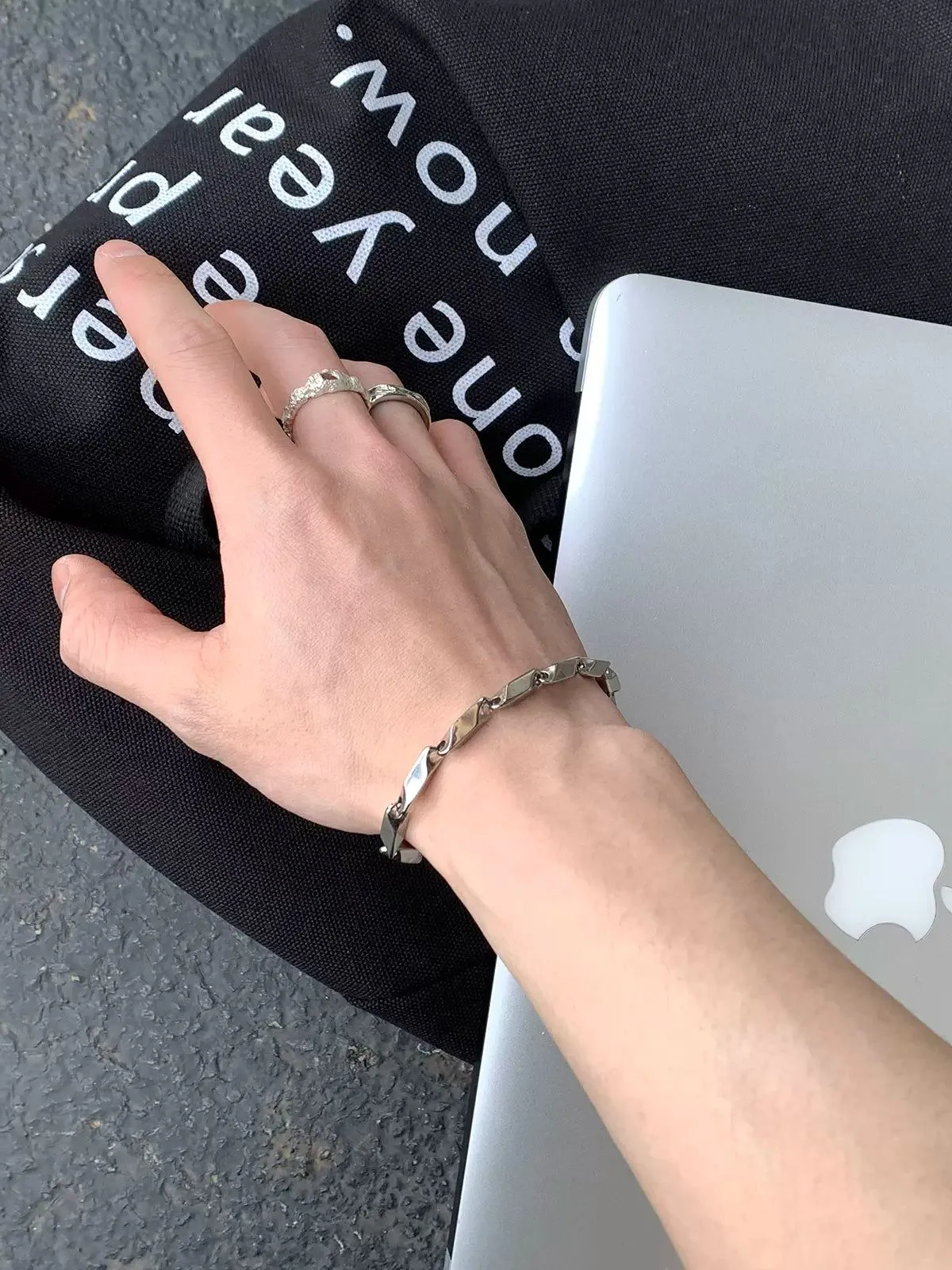 Subtle Twist Metallic Bracelet