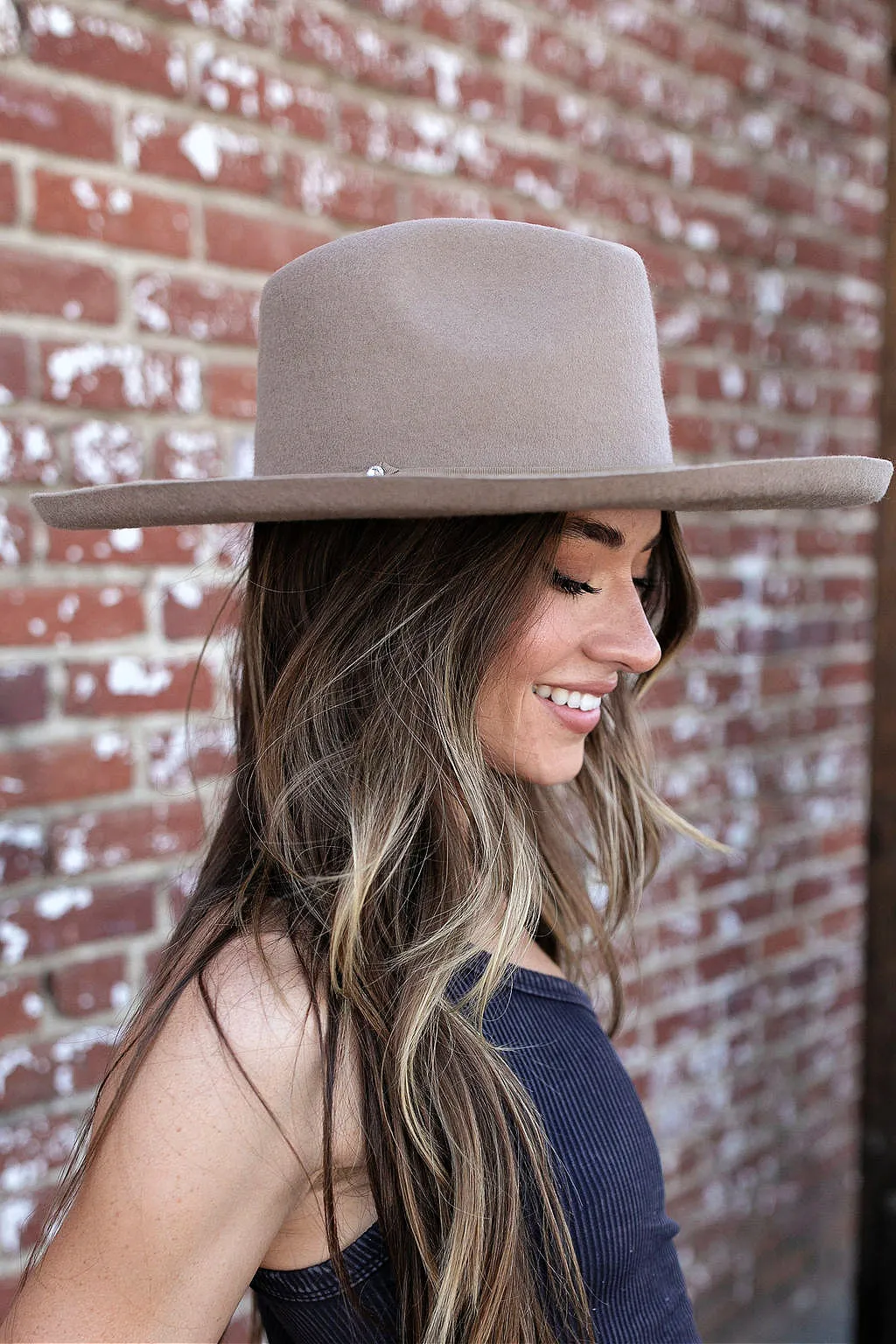 The Beverly Wool Panama in Taupe