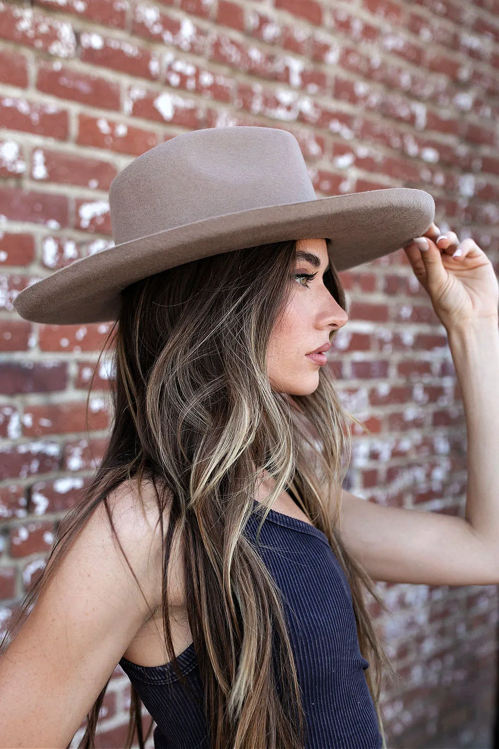 The Beverly Wool Panama in Taupe