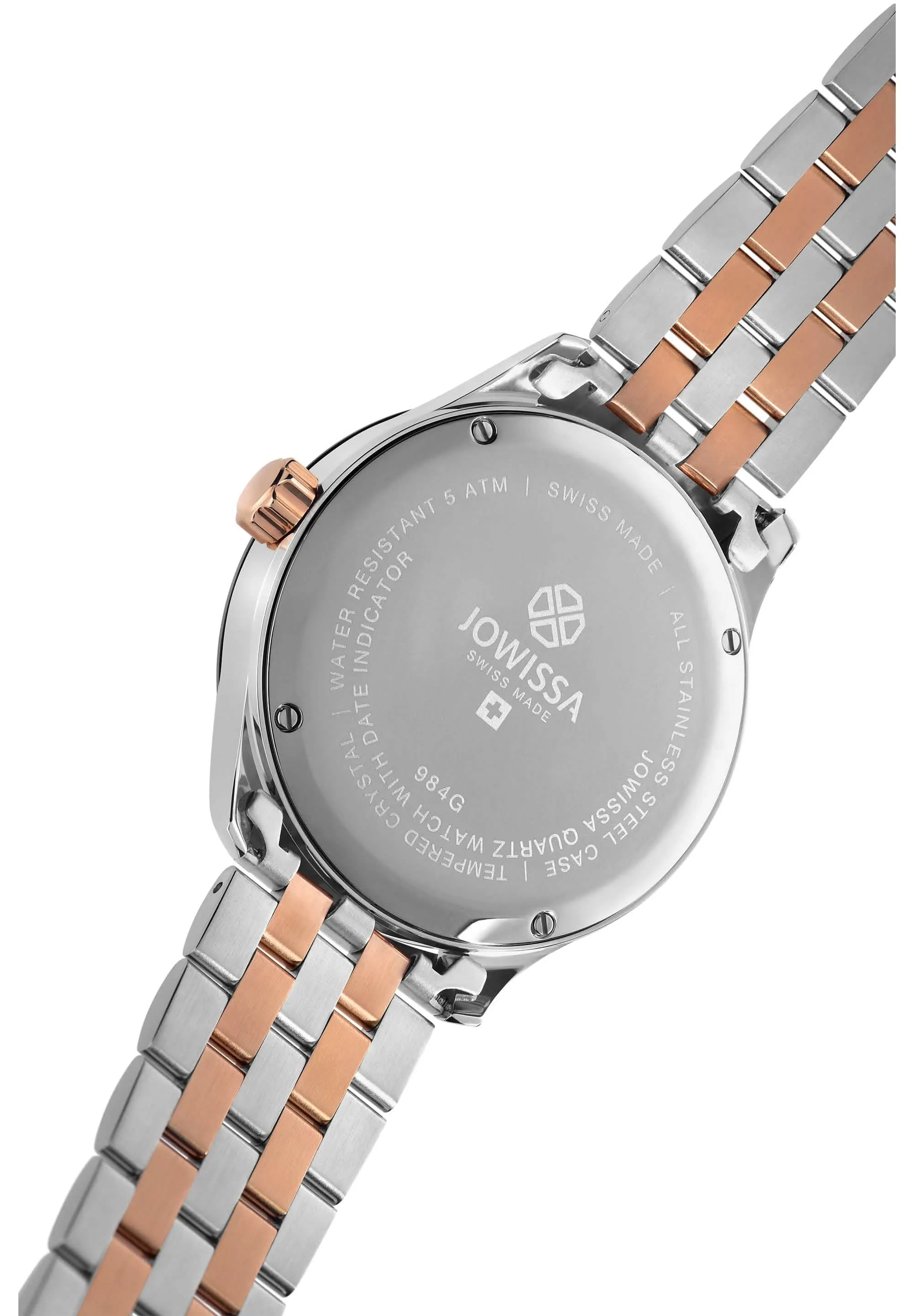 Tiro Swiss Men's Luxe Jet Black and Rose Gold Watch J4.230.L