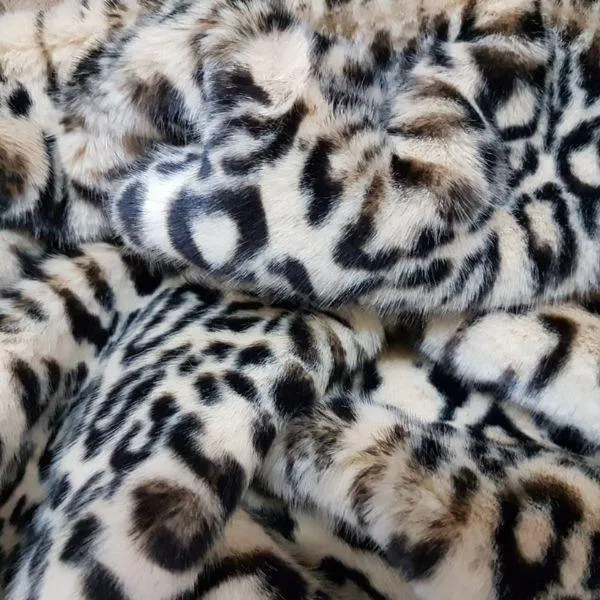 TISSAVEL Fur, Classic Cheetah Fur in Black & Cream