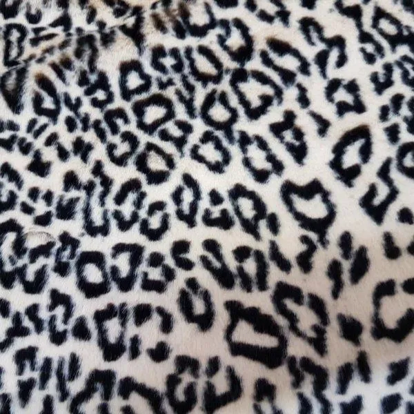 TISSAVEL Fur, Classic Cheetah Fur in Black & Cream