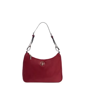 US POLO ASSN. WOMEN HOUSTON S HOBO WPIPING NYLON IN RED