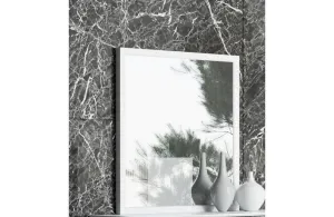 Valencia Contemporary White Mirror